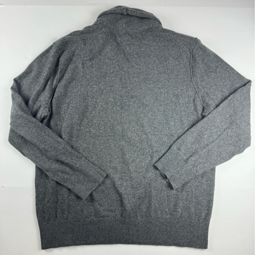 Banana Republic Men’s Shawl Collar single button popover wool blend sweater XL